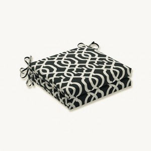 New Geometric 2pc Indoor/Outdoor Squared Corners Seat Cushion - Pillow Perfect - 1 of 4