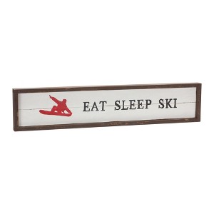 Melrose Eat Sleep Ski Sign 23"L - 1 of 2