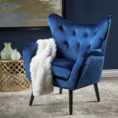 Alyssa New Velvet Armchair - Christopher Knight Home