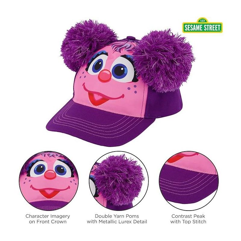 Sesame Street Kids Abby Cadabby Baseball Hat- Purple/Pink, 4 of 7