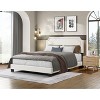 Okak Queen/Full Size Primary Bedroom Bed Frame with Linen Upholstered Headboard,Modern Platform Bed No Box Spring Needed - 2 of 4
