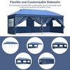 Gulches 10x20 Pop Up Canopy with Sidewalls, Outdoor Canopy Tent Heavy Duty for Backyard, Wedding Party Tent for Parties with Wheeled Bag (Navy) - 4 of 4