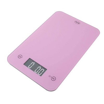 American Weigh Scales Onyx-5K Tempered Glass Kitchen Scale Pink