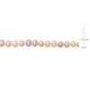 EVERLY JEWELRY | 7-7.5mm Multicolor Cultured Freshwater Pearl Endless Necklace, 36 inc - 2 of 4