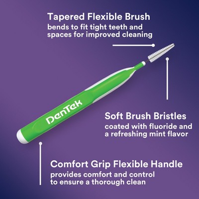 DenTek Easy Brush Plaque Control Interdental Toothbrush - 16ct, 5 of 16