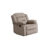 Velvet Manual Recliner Chair with Pillow Top Arms & Cushion Back - 3 of 4