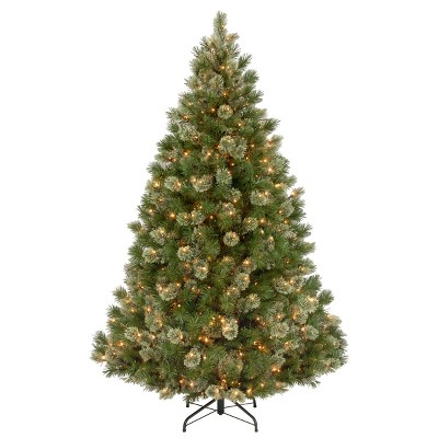 National Tree Company 7.5ft Wispy Willow Grande Medium Tree with Clear Lights