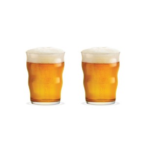 Holmegaard Mikkeller Pint 13.5 oz Beer Glass, Set of 2 for Craft Beer, Lagers, Stouts, Widen Interior Base for Enhanced Bubbles, Stackable - 1 of 4