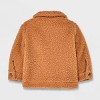Baby Faux Shearling Jacket - Cat & Jack™ Light Brown - image 2 of 4