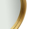 vidaXL Wall Mirror with Strap 15.7" Gold - 3 of 4