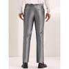 Lars Amadeus Men's Slim Fit Solid Stretch Flat Front Work Business Trousers - 3 of 4