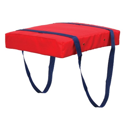 X2O USCG Type IV Approved Adult Throwable Emergency Boat Cushion PE Foam with Polyester Covered Floatation Device with Two Grab Handles, Red