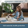 Modern Tropical Leaf Area Rug Soft Washable Rug Low Pile Non Slip Floor Carpet - 4 of 4