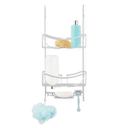 Hirise Four Corner Standing Shower Caddy With 9' Tension Pole Rust Proof  Aluminum Shower Organizer - Better Living Products : Target