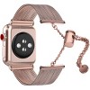 Worryfree Gadgets Apple Watch Band iWatch Series 7 6 5 4 3 2 1 Stainless Steel Fashion Replacement Bracelet Smart Watch Accessories - 2 of 4
