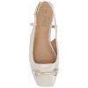 Journee Collection Womens Ceecy Tru Comfort Foam Sling Back Buckle Square Toe Flats - 4 of 4