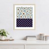 Amanti Art Flowers_checkerboard by Miho Art Studio Wood Framed Wall Art Print - 4 of 4