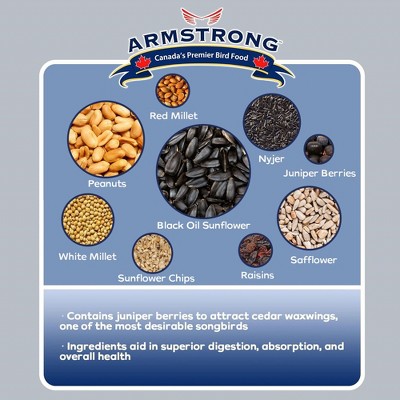 Armstrong Colourful Bird Seed Blend for Finches, 8 Pounds