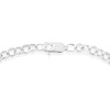 Haus of Brilliance Silver 1/4 Cttw Diamond-Accented Heart and Ribbon Charm Link Chain Bracelet - 4 of 4