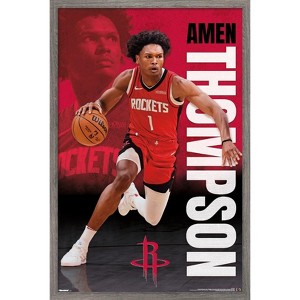 Trends International NBA Houston Rockets - Amen Thompson 25 Framed Wall Poster Prints - 1 of 4