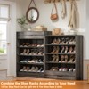 Aheaplus 80-In Tall Shoe Cabinet with Drawers, 9-Tier Shoe Storage Shelves - 4 of 4
