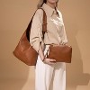 Hobo Bags Purse for Women Ultra Soft Foldable Shoulder Slouchy Handbags with Cosmetic bag - 2 of 4