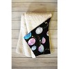 retrografika Outer Space Planets Galaxies 60" x 50" Fleece Throw Blanket - Deny Designs - image 2 of 2