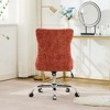 Sapphtopaz Modern Office Chair with Tufted Button Upholstered Adjustable Height Swivel Chair with Metal Base Desk Chair for Home Office - 2 of 4
