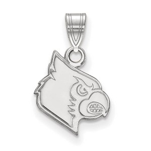 Black Bow Jewelry 10k White Gold Louisville Cardinals NCAA Small Pendant - 1 of 3