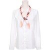 INSPIRE CHIC Women's Stripes Printed Square Satin Neck Scarves 1Pc - 2 of 4