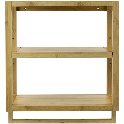 Sorbus Bamboo Wall Mounted Rack