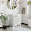 APRILSOUL  Bathroom Vanity, Mid-Century Bathroom Vanity with 2 Soft Closing Doors, Freestanding Bathroom with Wood Grain Laminate - 4 of 4