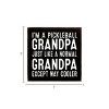Slickblue Pickleball Grandpa Wood Sign – Funny 7x7 Rustic Wall Décor – Cooler Than Normal Grandpa, Color Options - 3 of 3