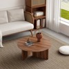 ALEXOUN Round Coffee Table 31.5" – Modern Minimalist Nordic Style Scratch & Heat-Resistant MDF Top,for Living Room, Office, Bedroom - 2 of 4