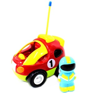 AZ  Import 4" Cartoon R/C Race Car Remote Control Toy for Toddlers (Red) - 1 of 4