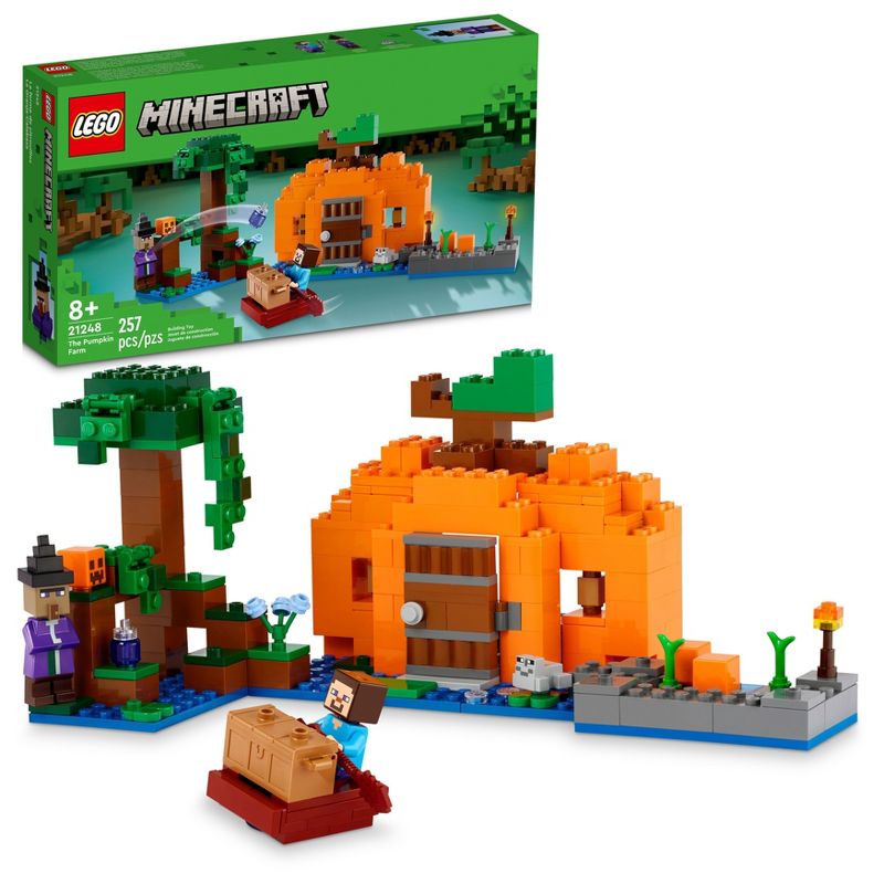 LEGO Minecraft The Pumpkin Farm Building Toy Set 21248, 1 of 8