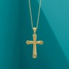 Ross-Simons 14kt Yellow Gold Openwork Cross Pendant Necklace - 3 of 4
