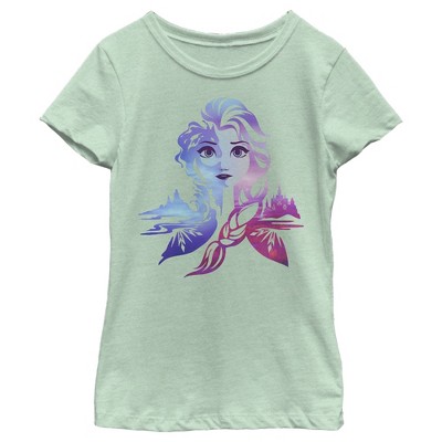 Girl's Frozen Ice Art Princess Elsa T-Shirt