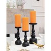 Large Pillar Candles 3x6 Inch ¨C Set of 3 Unscented Dripless Candles, Long Burning for Home Interior, Weddings, Home Decor - 4 of 4