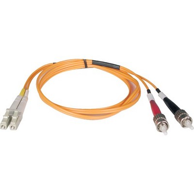 Tripp Lite 3M Duplex Multimode 62.5/125 Fiber Optic Patch Cable LC/ST 10' 10ft 3 Meter - LC Male - ST Male - 9.84ft - Orange