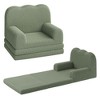 GustoWave Kids Couch, 2-in-1 Toddler Couch Fold Out, Convertible Sofa to Lounger with Wave Design, Foam Kids Chair - 3 of 4