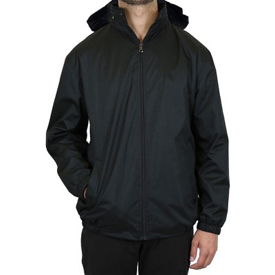 Galaxy By Harvic Galaxy Men’s Fleece Lined Windbreaker Jacket Coat With Tuck In Hood — фото 2