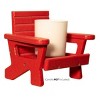 JCS Wildlife Mini White Adirondack Chair Candle or Drink Holder, Lake Life - 3 of 4