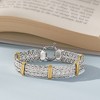Ross-Simons Two-Tone Double Wheat-Link Bracelet in Sterling Silver and 14kt Gold Over Sterling - 3 of 4