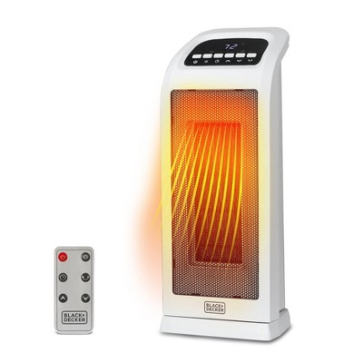 Black+decker Oscillating Digital Controls Ceramic Tower Heater : Target