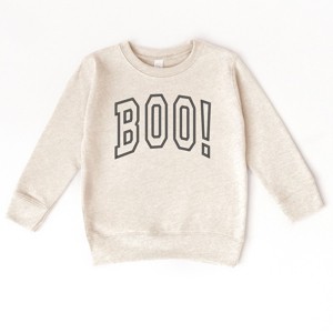 Embroidered Boo Arched - Toddler Graphic Sweatshirt - 1 of 4