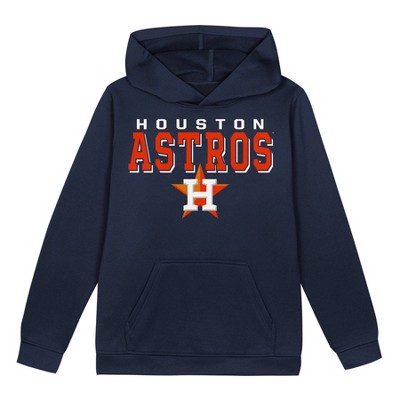 MLB Houston Astros Boys' Poly Hooded Sweatshirt