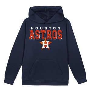 MLB Houston Astros Boys' Poly Hooded Sweatshirt - 1 of 1