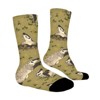 Americanbadgers_Squarespace Women Printed Crew Socks Funny Funky Socks Soft Polyester Novelty Gifts for Artists Men - 3 of 4