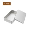 Unique Bargains Metal Portable Storage Tin Box Container 4 Pcs - 3 of 4